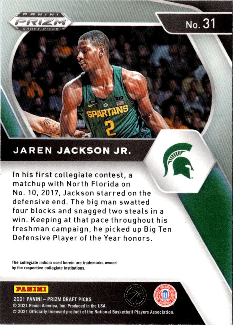 2021 Panini Prizm Draft Picks Jaren Jackson Jr.