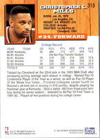 1993 Hoops Chris Mills #318 Rookie