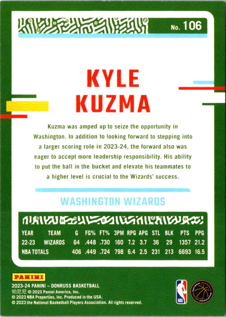 2023 Donruss Red Kyle Kuzma