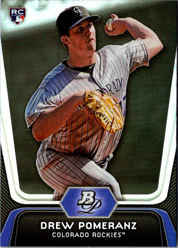 2012 Bowman Platinum Drew Pomeranz #69 Rookie