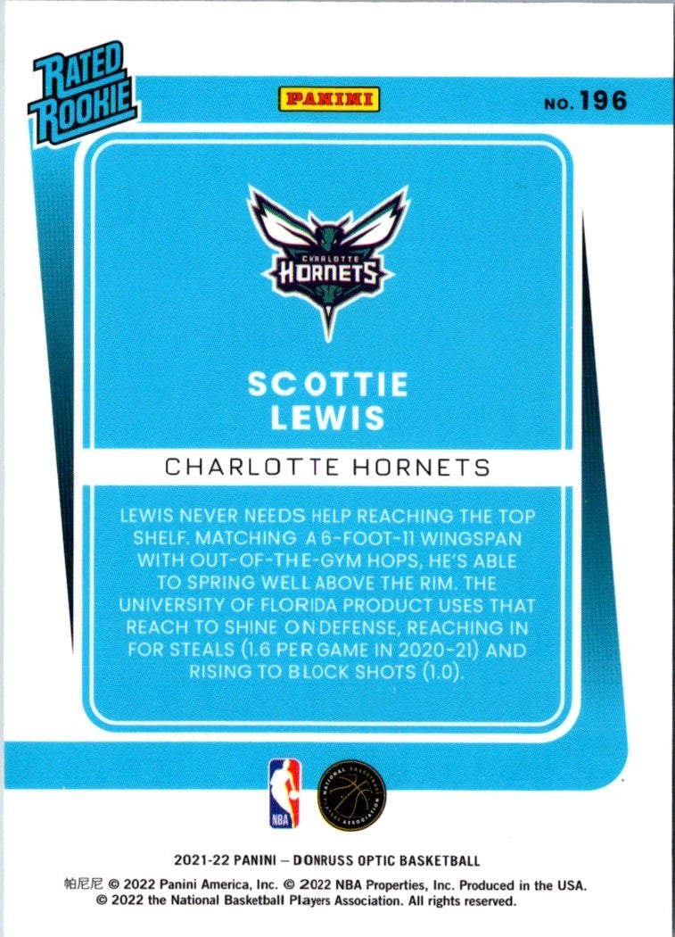 2021 Donruss Optic Blue Scottie Lewis