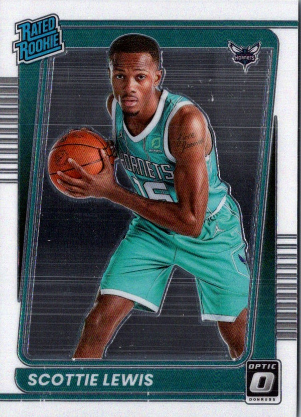 2021 Donruss Optic Blue Scottie Lewis #196