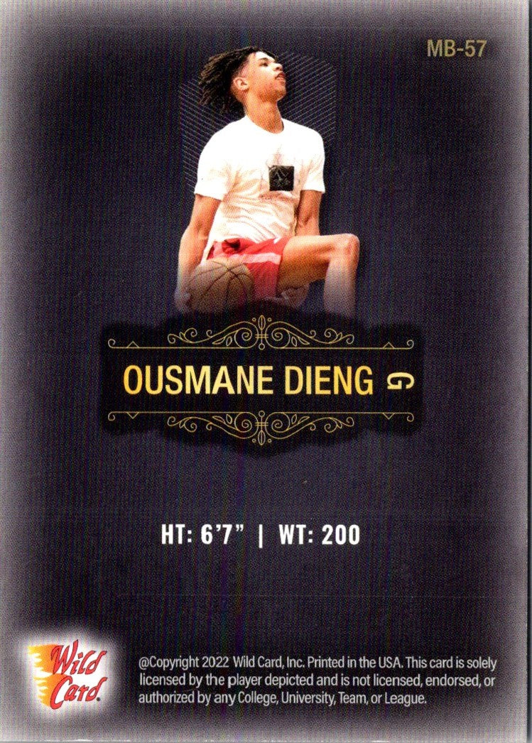 2022 Wild Card Matte Ousmane Dieng