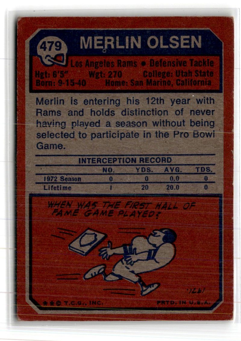 1973 Topps Merlin Olsen