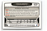 2013 Bowman Chrome Prospects Blue Wave Carlos Sanchez #BCP109