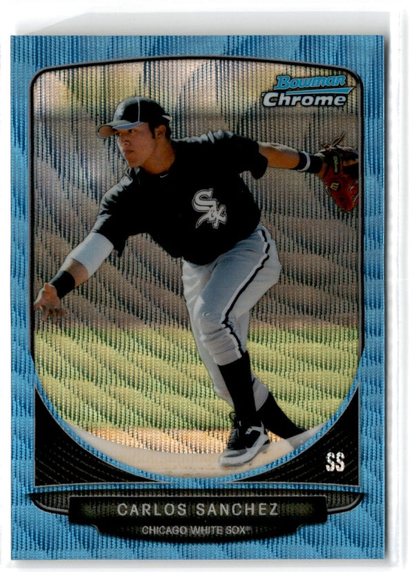 2013 Bowman Chrome Prospects Blue Wave Carlos Sanchez #BCP109