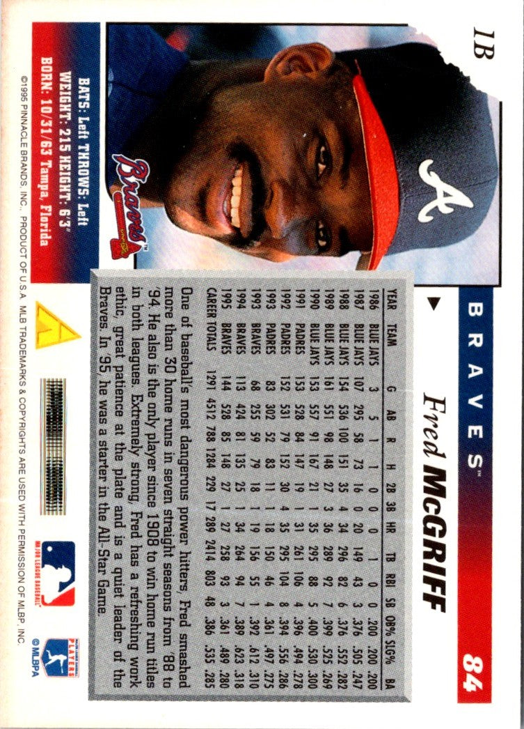 1996 Score Fred McGriff