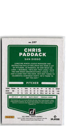 2021 Donruss Holo Blue Chris Paddack