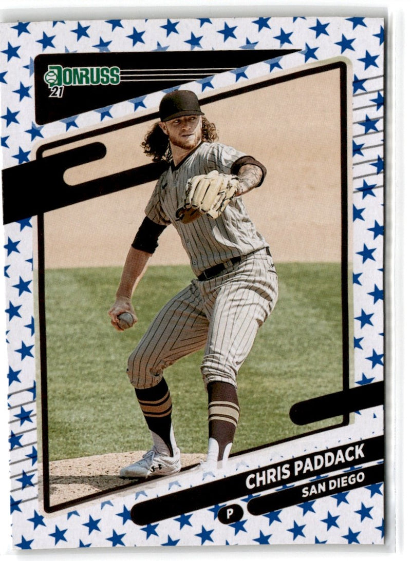 2021 Donruss Holo Blue Chris Paddack