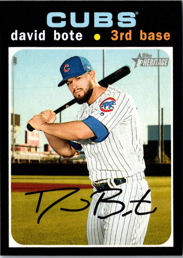 2020 Topps Heritage David Bote #84