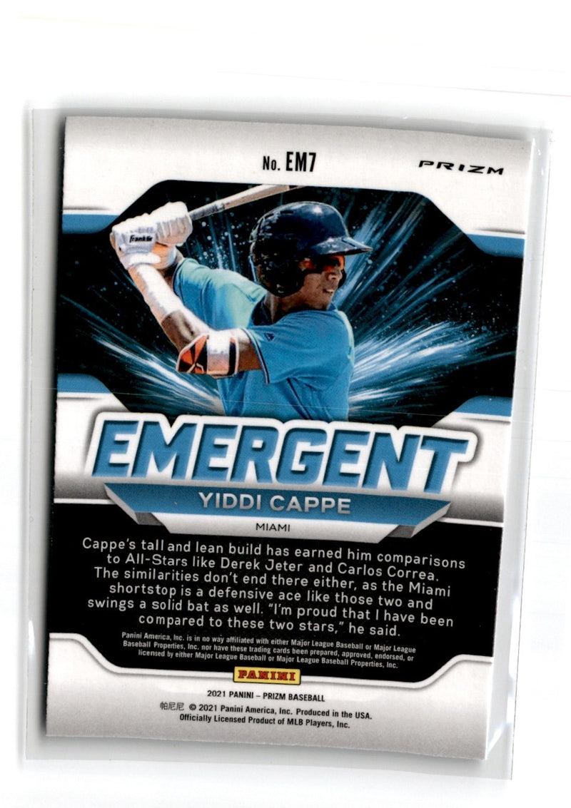 2021 Panini Prizm Emergent Yiddi Cappe