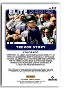 2021 Donruss Elite Series Trevor Story