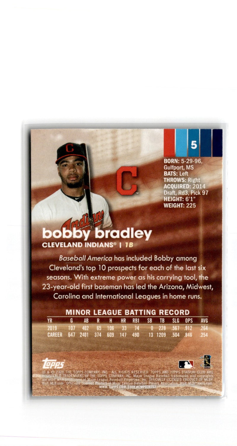 2020 Stadium Club Bobby Bradley