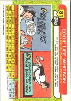 1989 Topps Big Eddie Whitson #81