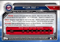 2019 Bowman Chrome Nelson Cruz #70