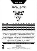 2018 Hoops Red Backs Robin Lopez