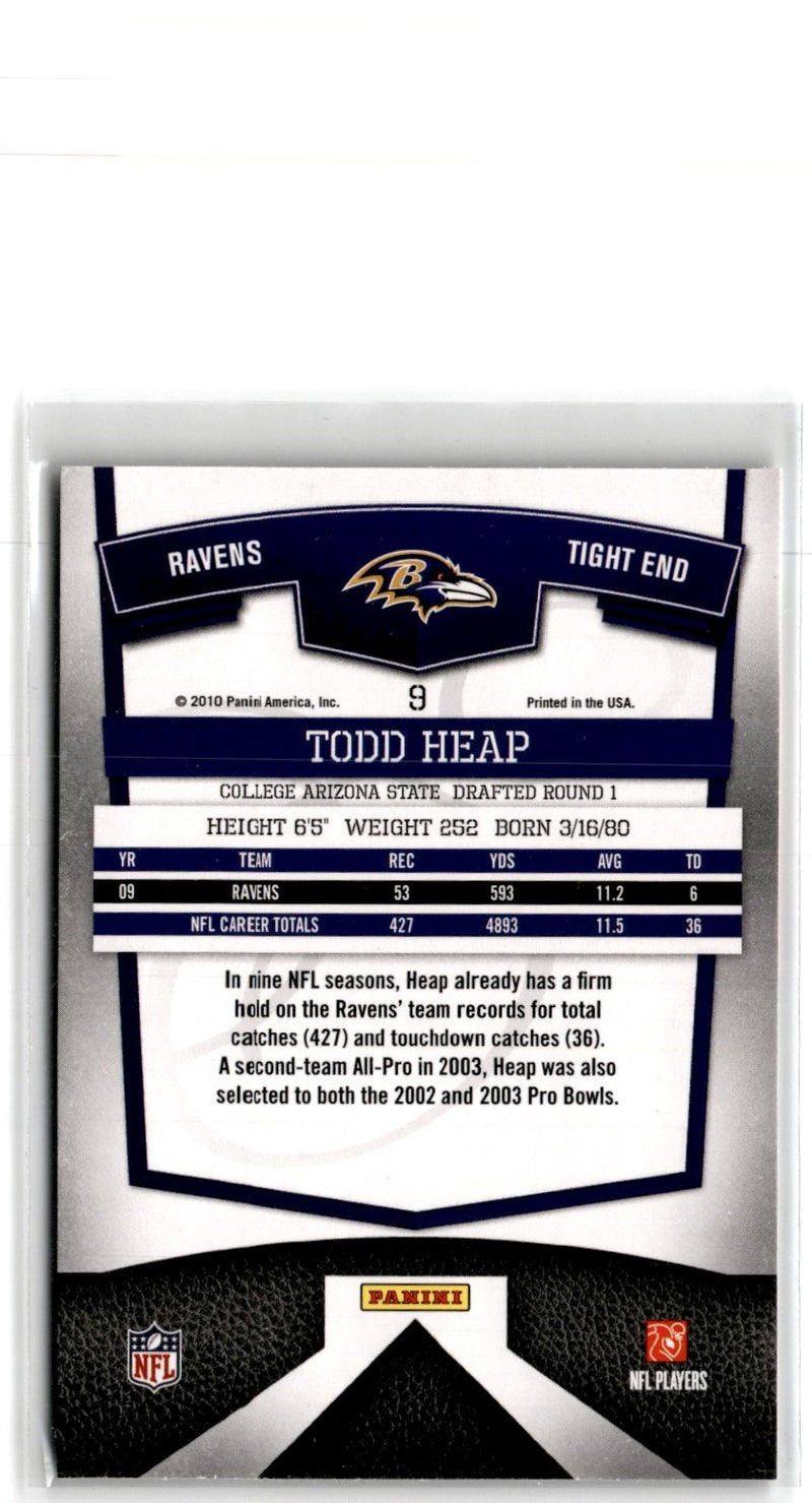 2010 Donruss Elite Todd Heap