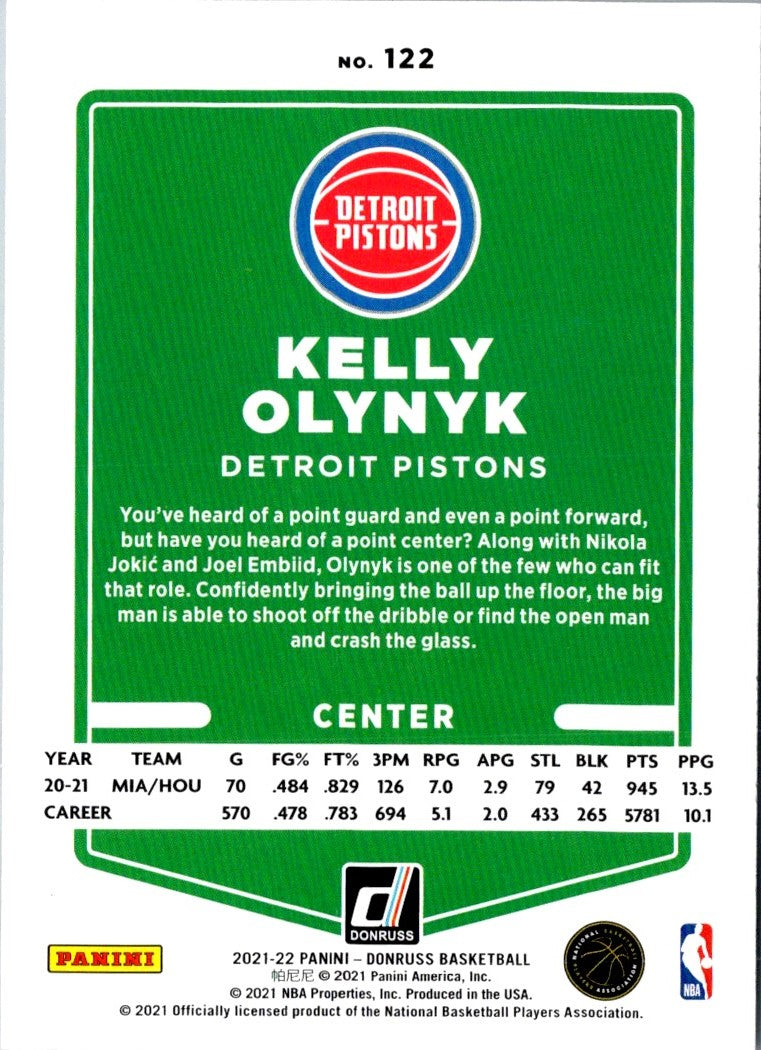 2021 Donruss Kelly Olynyk