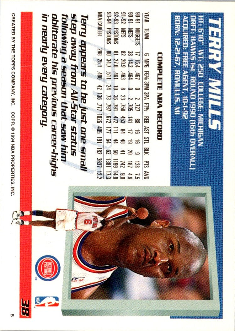 1994 Topps Terry Mills