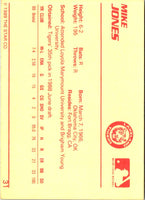 1989 Star Mike Jones #31