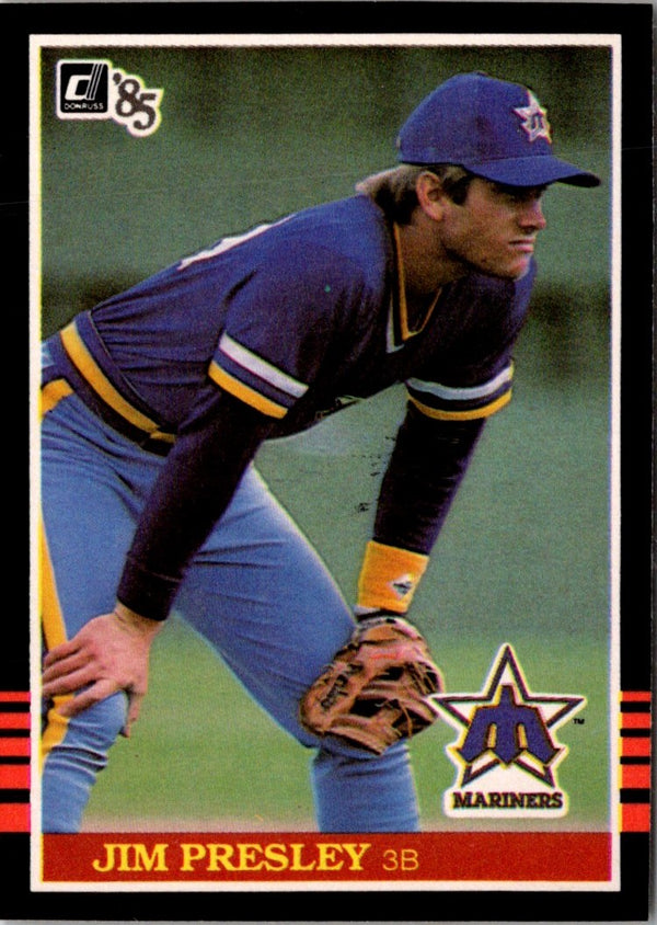 1985 Donruss Jim Presley #240 Rookie