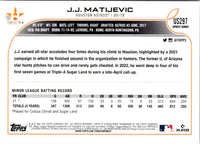 2022 Topps Update J.J. Matijevic #US297 Rookie