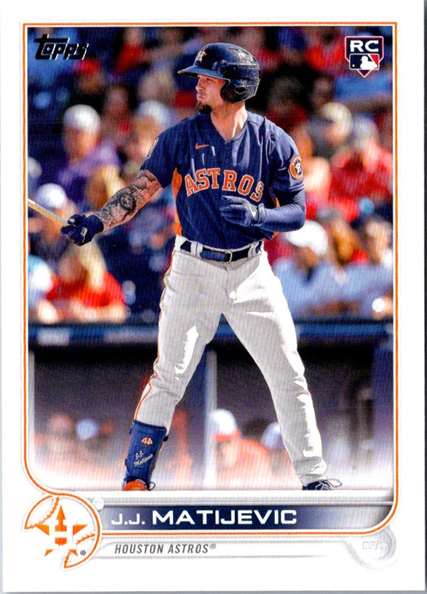 2022 Topps Update J.J. Matijevic #US297 Rookie