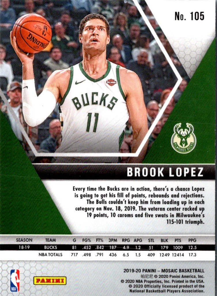 2019 Panini Mosaic Brook Lopez