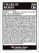 1992 Conlon Collection TSN Charlie Berry