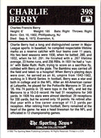1992 Conlon Collection TSN Charlie Berry #398