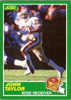 1989 Score John Taylor #238 Rookie
