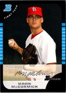 2005 Bowman Draft Picks & Prospects Mark McCormick