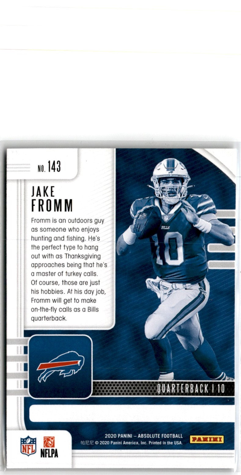 2020 Panini Absolute Blue Jake Fromm