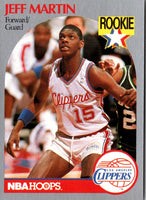 1990 Hoops Jeff Martin #148 Rookie