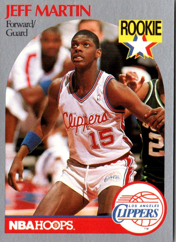 1990 Hoops Jeff Martin #148 Rookie