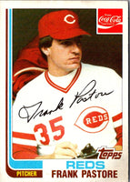 1982 Topps Coca-Cola Cincinnati Reds Frank Pastore #17