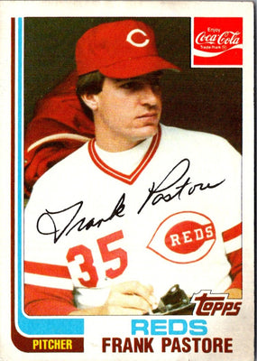 1982 Topps Coca-Cola Cincinnati Reds Frank Pastore #17