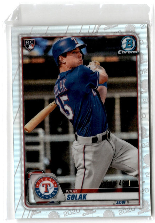 2020 Bowman Chrome Nick Solak #98