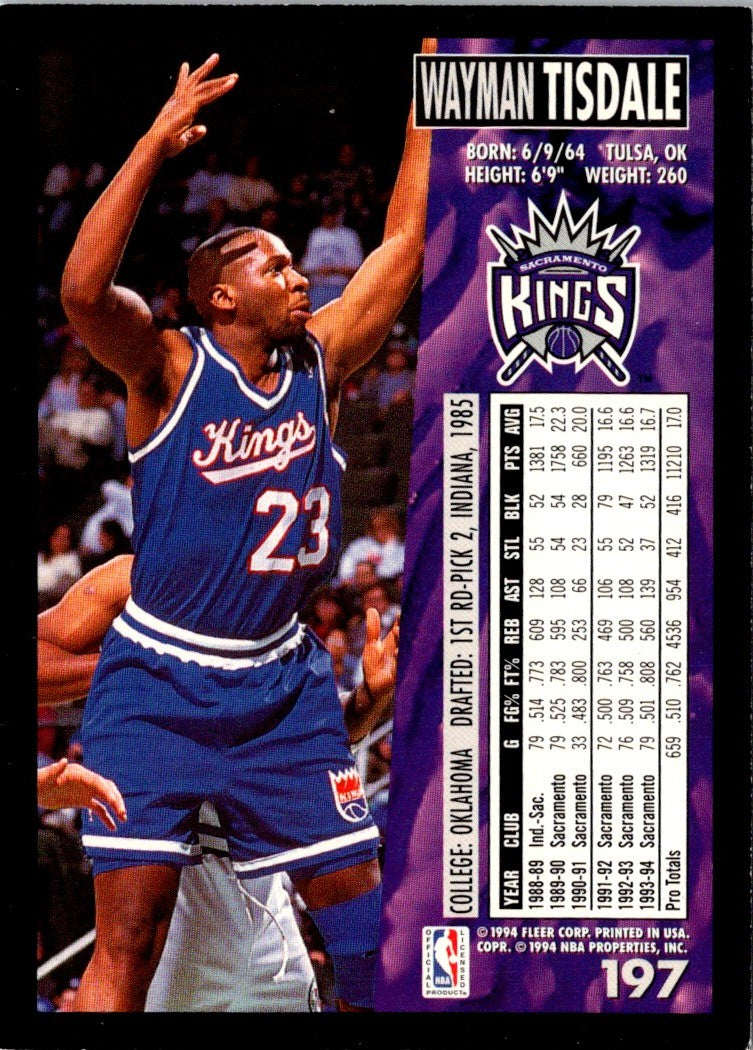 1994 Fleer Wayman Tisdale