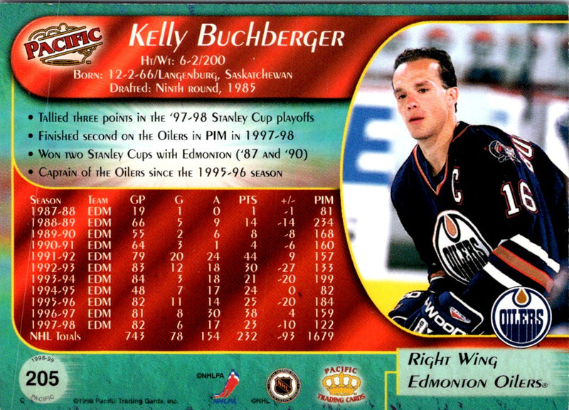 1998 Pacific Kelly Buchberger