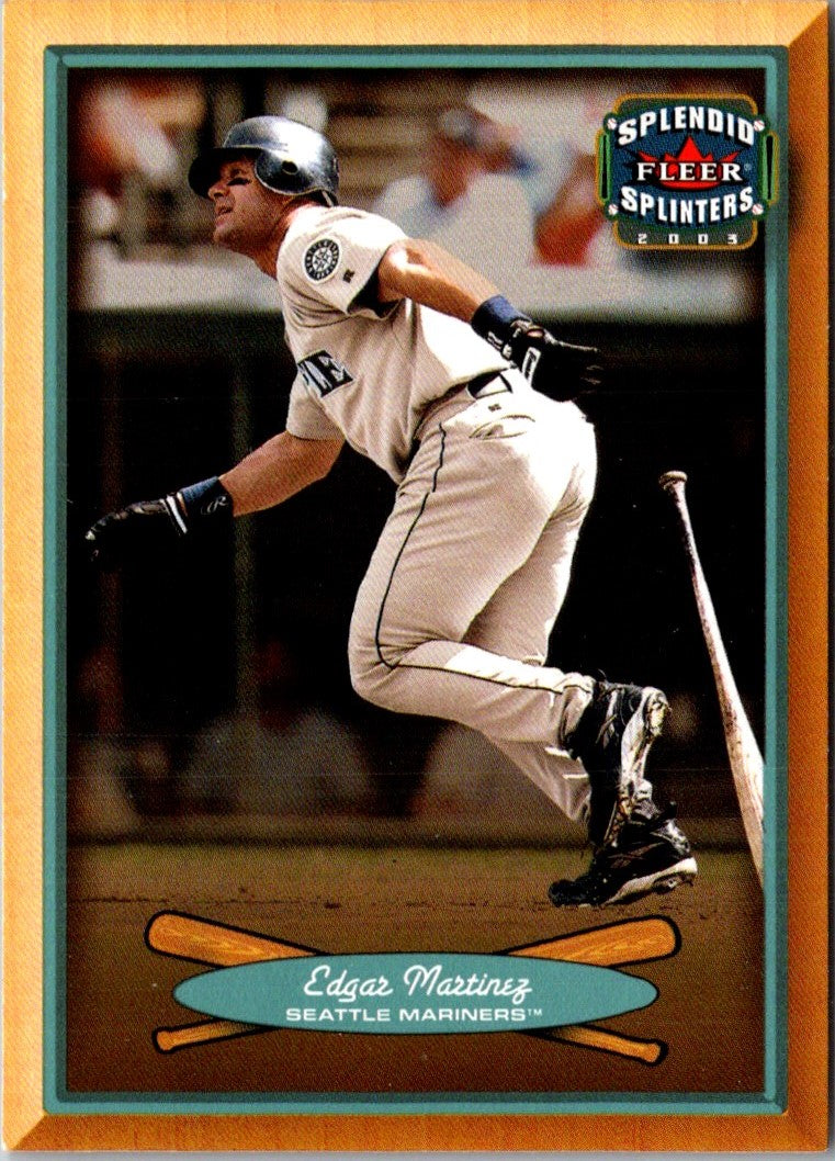 2003 Fleer Splendid Splinters Edgar Martinez