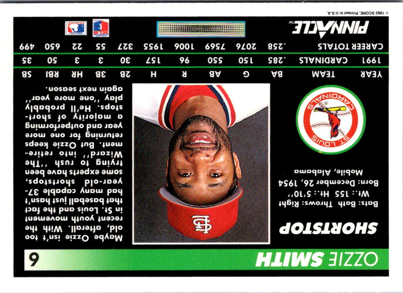 1992 Pinnacle Ozzie Smith