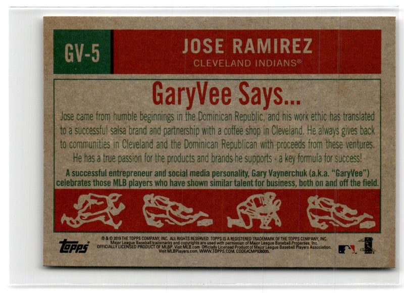 2019 Topps Gary Vee's Top Entrepreneurs in Baseball Jose Ramirez