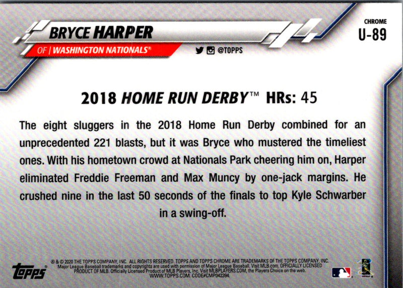 2020 Topps Chrome Update Bryce Harper