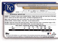 2024 Bowman Green Pattern Samad Taylor #100
