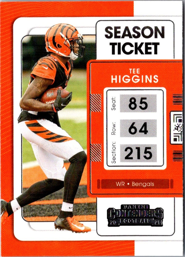 2021 Panini Contenders Red Zone Tee Higgins #20