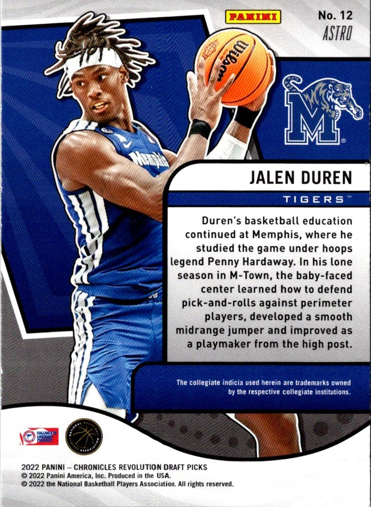 2022 Panini Chronicles Draft Picks Revolution Jalen Duren