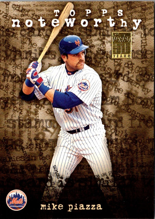 2001 Topps Noteworthy Mike Piazza #TN13