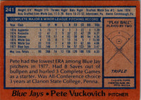 1978 Topps Pete Vuckovich #241