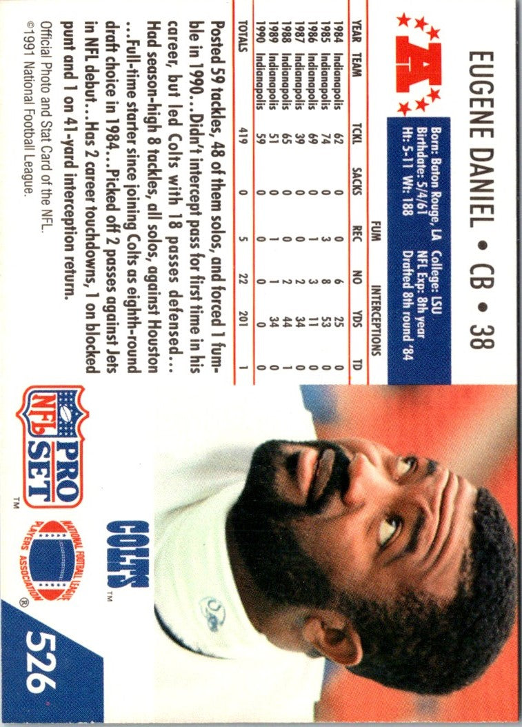 1991 Pro Set Eugene Daniel